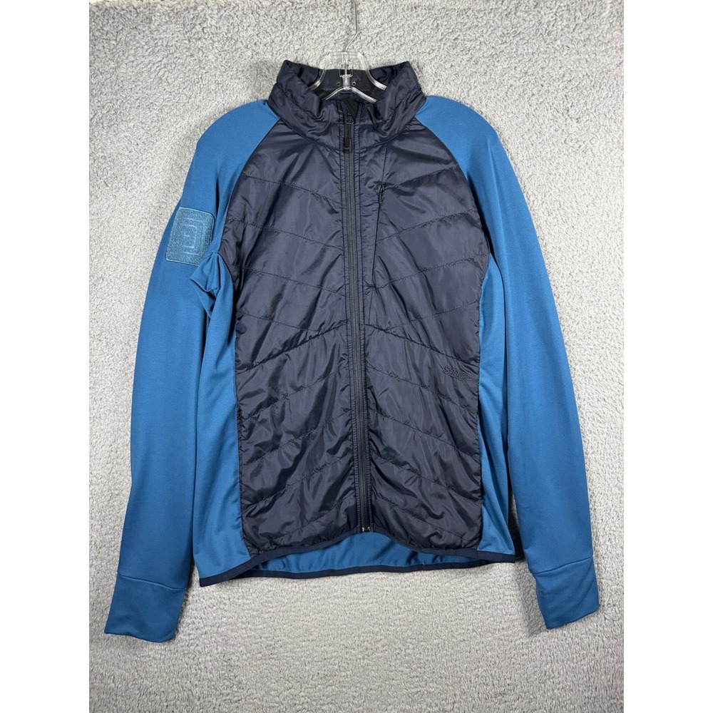 5.11 Tactical Mens Hybrid Quilted Full Zip Jacket Blue Navy Large TLBLIN-4389-1